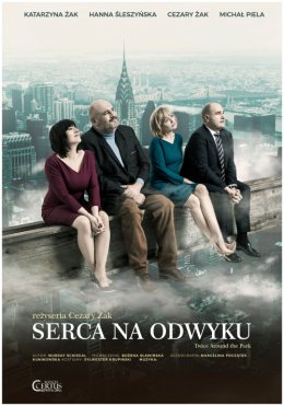 Plakat Serca na odwyku - Cezary Żak, Katarzyna Żak, Hanna Śleszyńska, Michał Piela