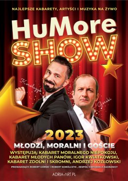 Plakat HuMore Show 2023: Młodzi, Moralni i goście
