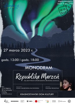 Plakat Monodram - Republika Marzeń na motywach opowiadania Brunona Schulza