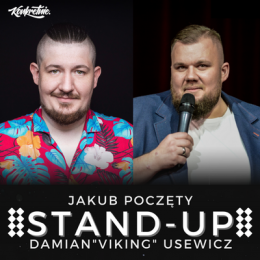 Plakat Stand-up: Damian Viking Usewicz + Jakub Poczęty