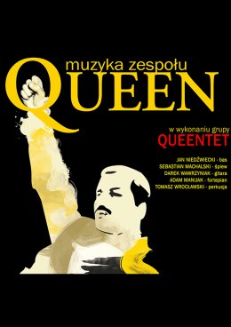 Plakat Muzyka zespołu Queen w wykonaniu grupy Queentet