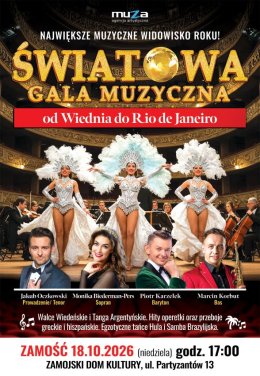 Plakat ŚWIATOWA GALA MUZYCZNA - OD WIEDNIA DO RIO DE JANEIRO