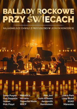 Plakat Ballady rockowe przy świecach