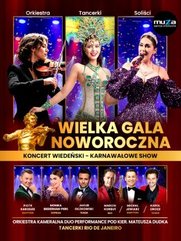 Plakat Wielka Gala Noworoczna Koncert Wiedeński - Karnawałowe Show