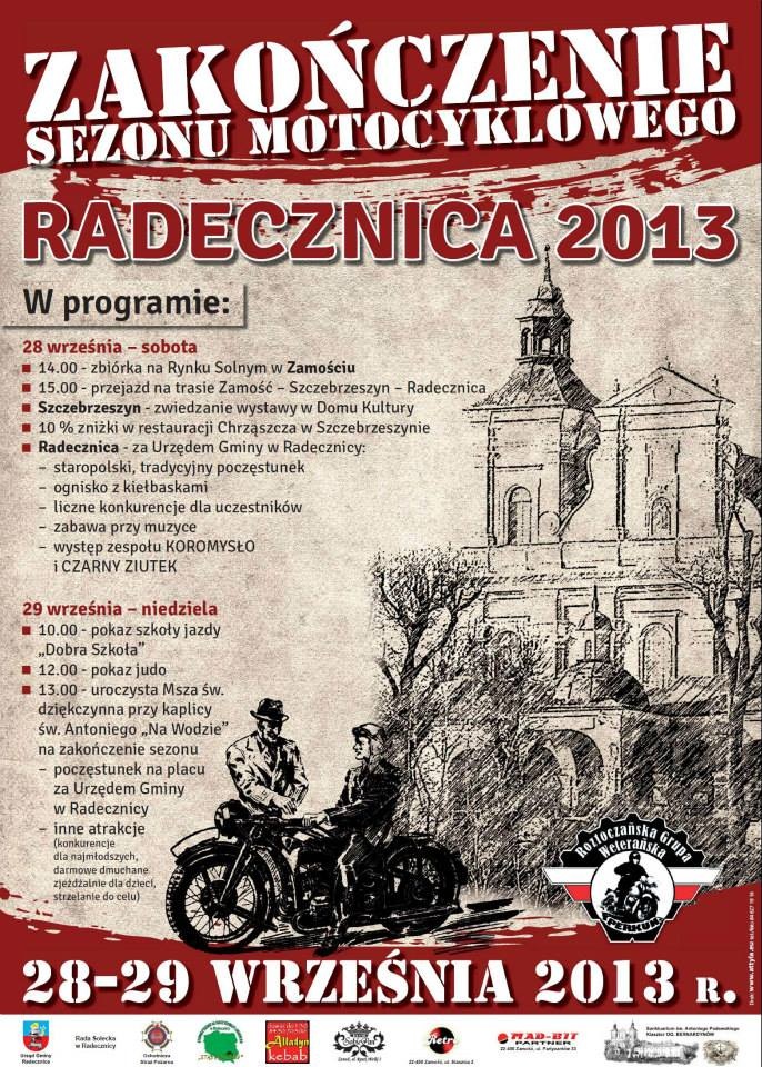 Radecznica: Pielgrzymka motocyklistów na zakończenie sezonu