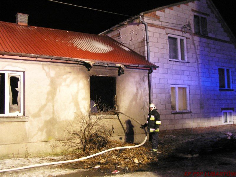 Pracowity tydzień strażaków z Lubartowa. Wypadki, pożary i walka ze śniegiem