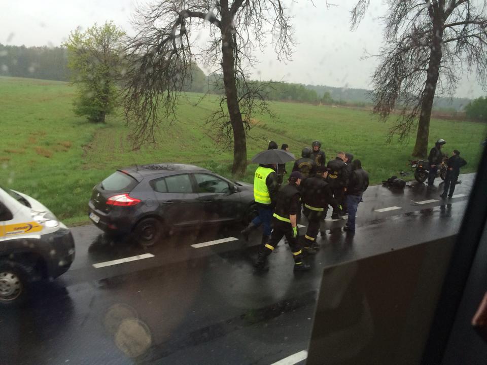 Motocykliści jechali na Motoserce do Łęcznej. Jeden zginął, dwaj trafili do szpitala.