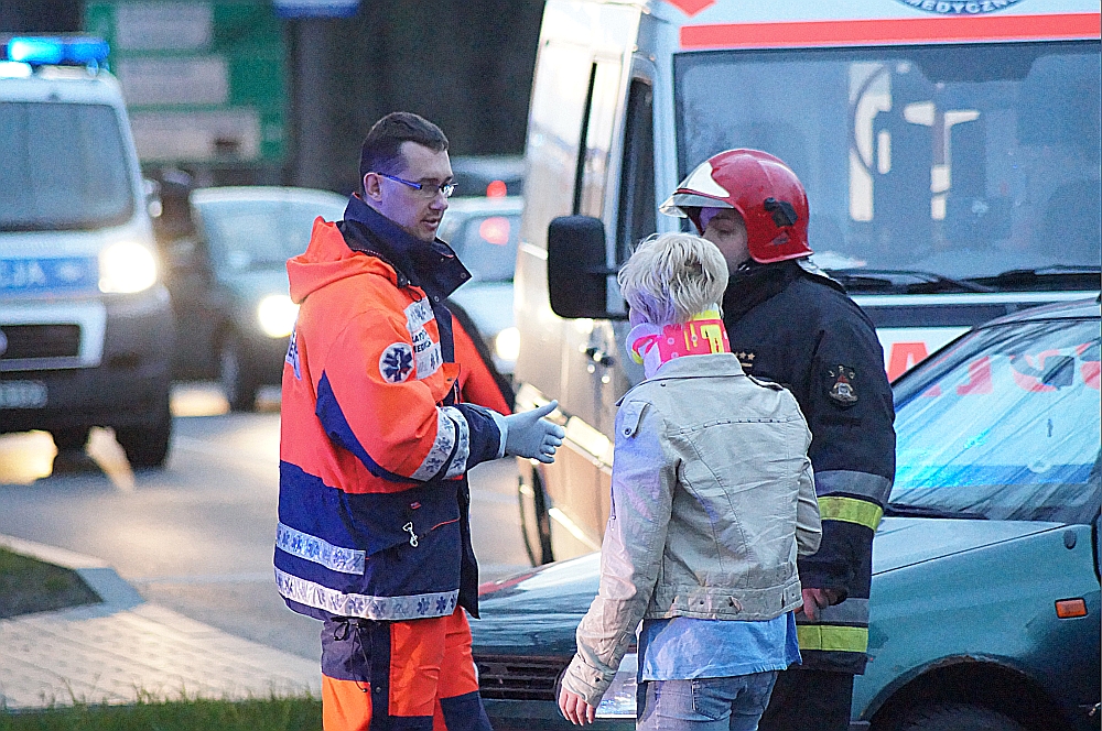 Zderzenie dwóch aut na Majdanku. Jedna osoba trafiła do szpitala