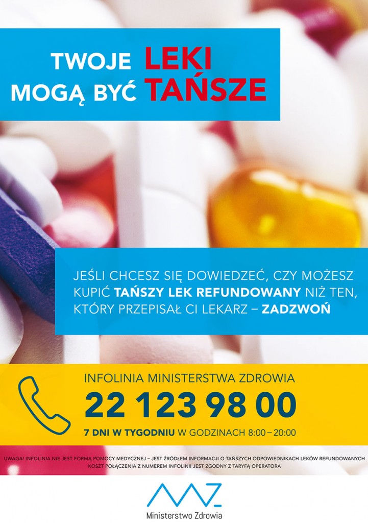Infolinia Ministerstwa Zdrowia: Czy twoje leki mogą być tańsze? Zadzwoń i się dowiedz