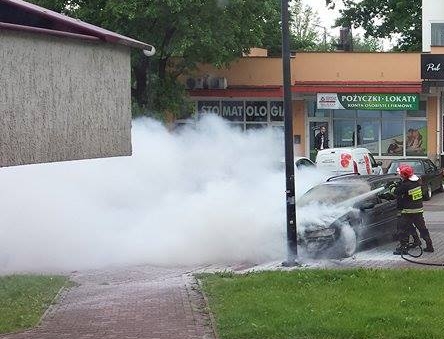 Lublin: Pożar samochodu na Czubach