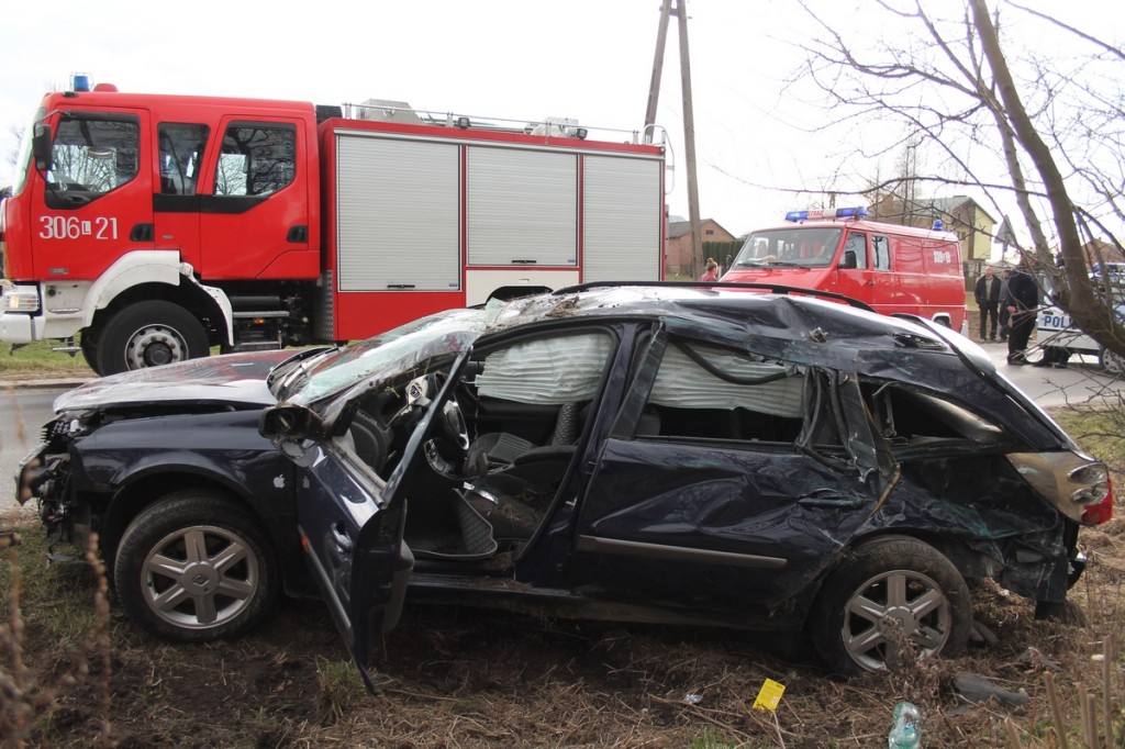 wypadek z udziałem pijanego kierowcy Lublin112.pl