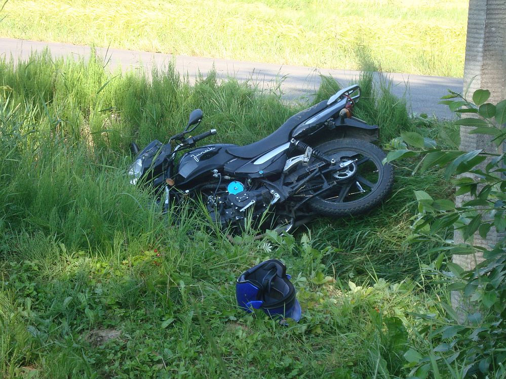 Radawiec Duży: Motocyklista ranny po zderzeniu z samochodem osobowym