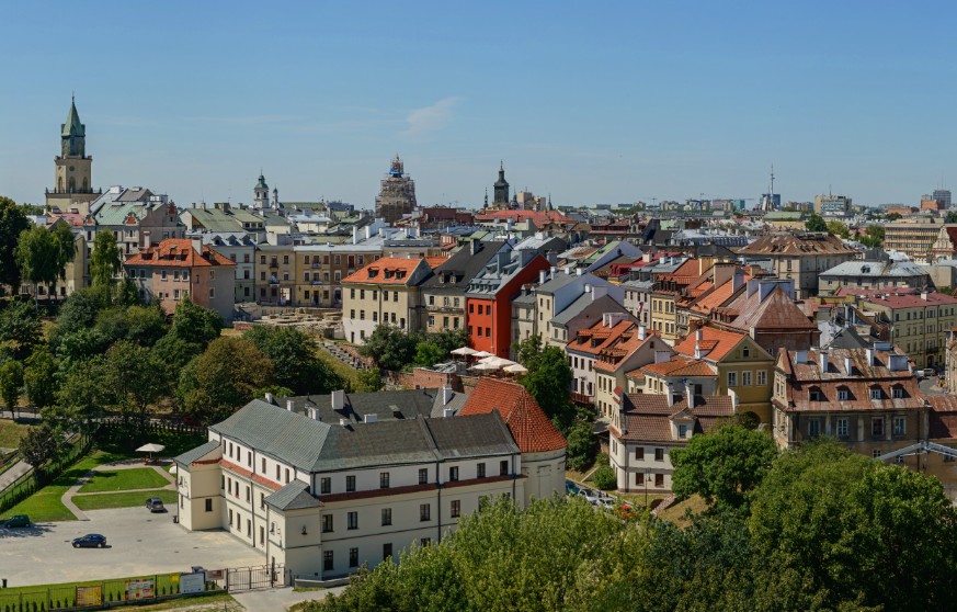 Panorama Lublina z Donżonu na Zamku (panorama)