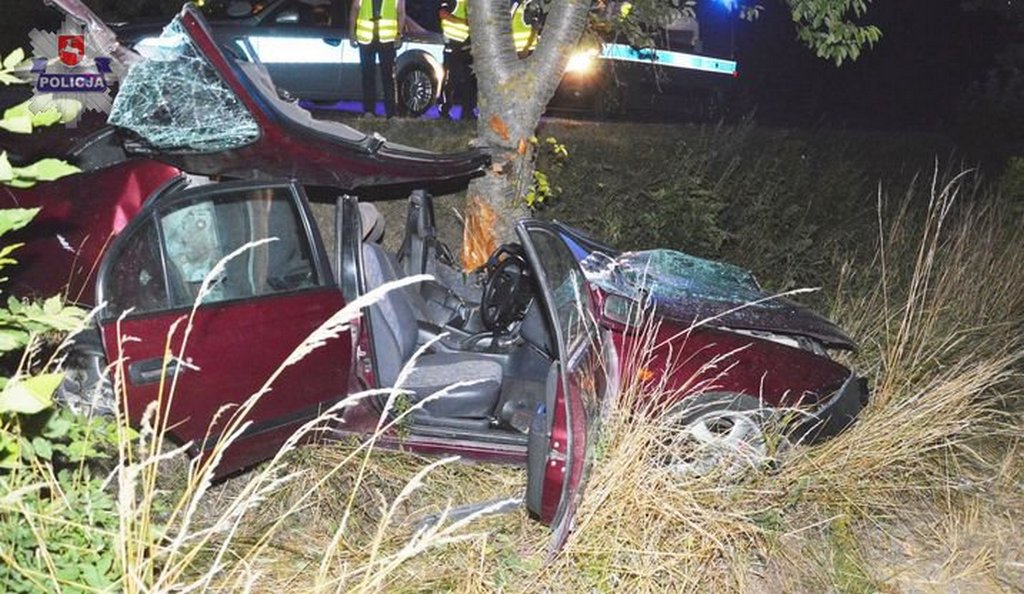 Sielec: Toyota roztrzaskała się na drzewie. 19-latek zginął na miejscu