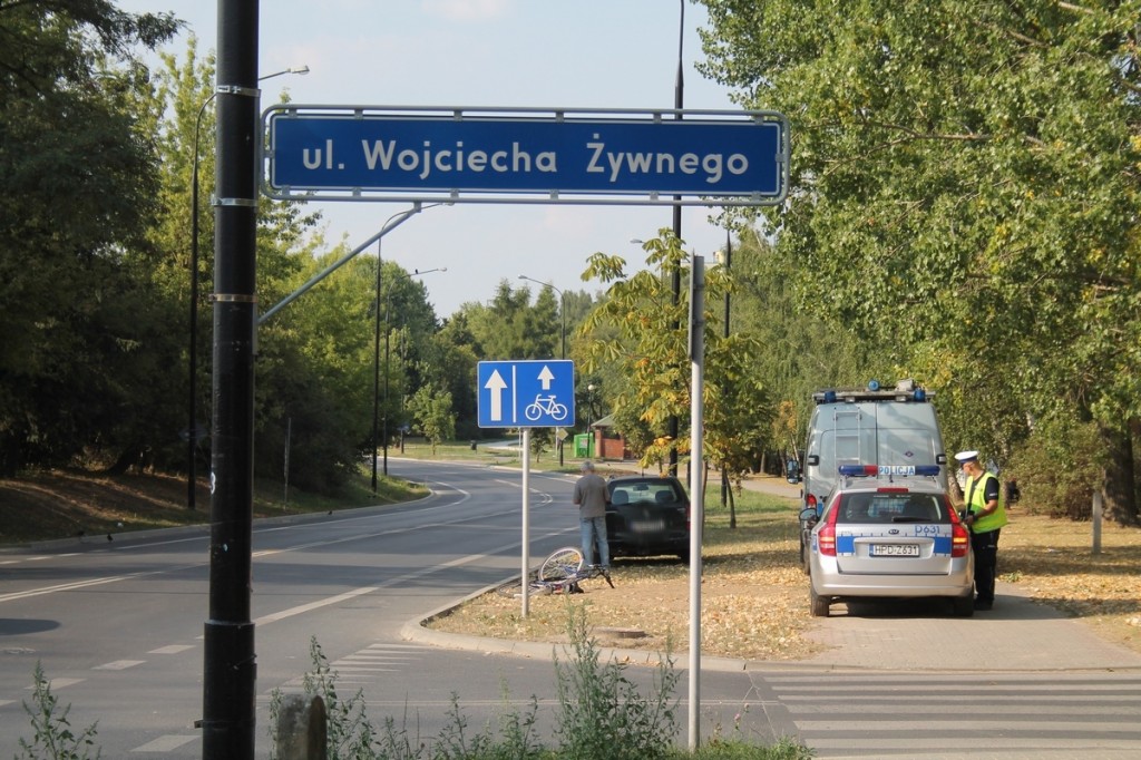 Ul. Koncertowa: Wymusił pierwszeństwo, doprowadził do zderzenia z rowerzystą