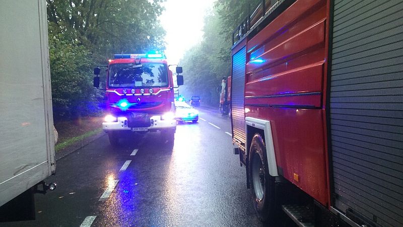 Pożar ciężarówki na trasie z Lublina do Kraśnika. Mogą być utrudnienia w ruchu