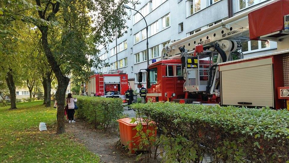 Lublin: Pralka przyczyną pożaru. Interweniowała straż i pogotowie