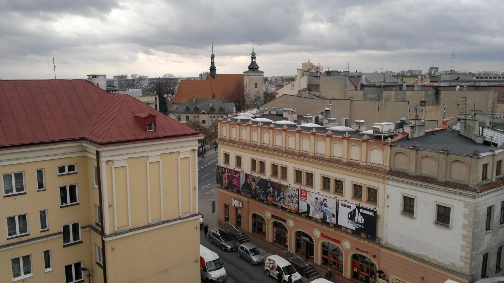 Lublin z dachu kamienicy