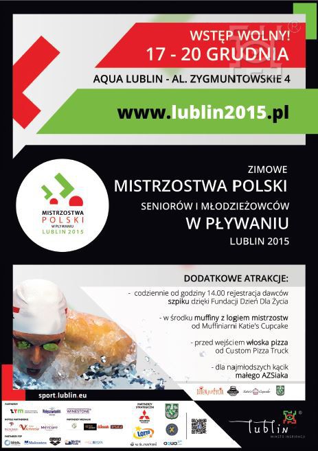 Lublin: Ponad 700 zawodników weźmie udział w Mistrzostwach Polski w Pływaniu