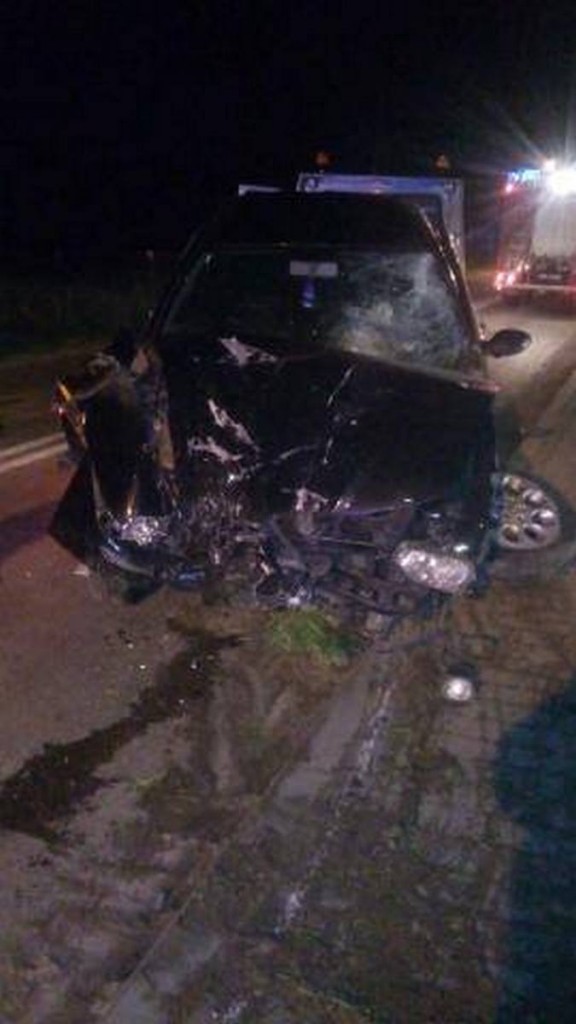 Ostrów Lubelski: Pijany kierowca uderzył w ogrodzenie. Przed policjantami udawał Francuza