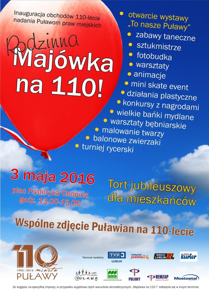 Rzuć okiem na afisz, może coś dla siebie trafisz. Czyli gdzie się wybrać na majówkę