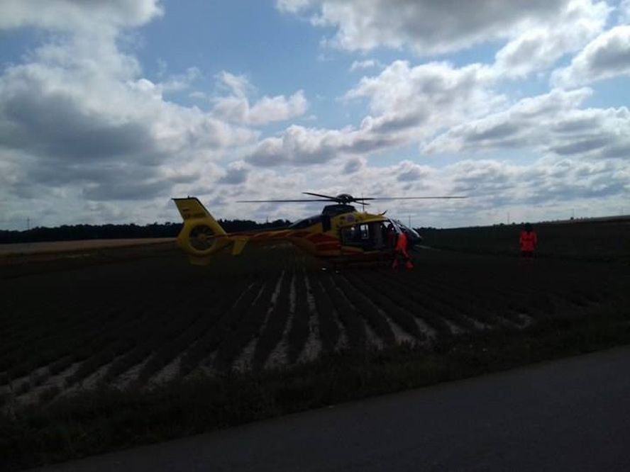 Po pijanemu pędził przez wieś. Dachując potrącił pracującą w polu kobietę