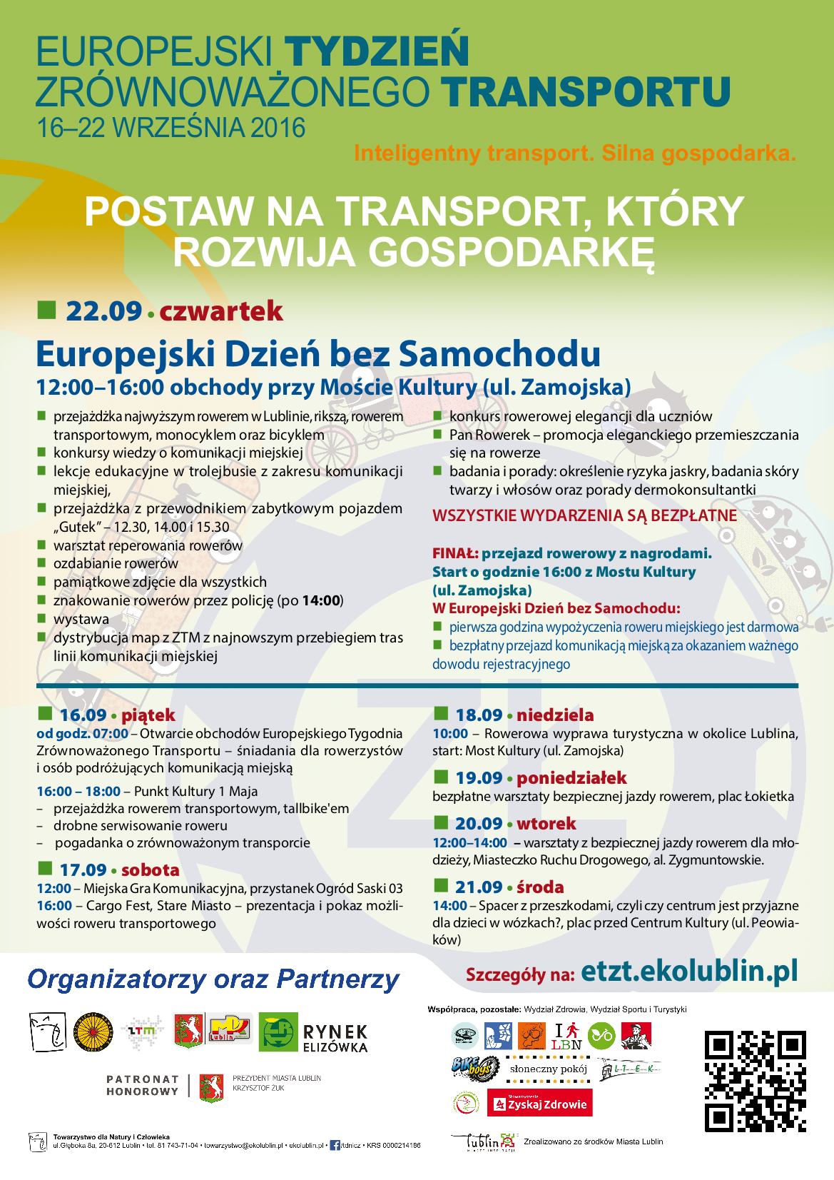 Jutro rusza Europejski Tydzień Zrównoważonego Transportu. Odbędzie się w Lublinie i w Świdniku
