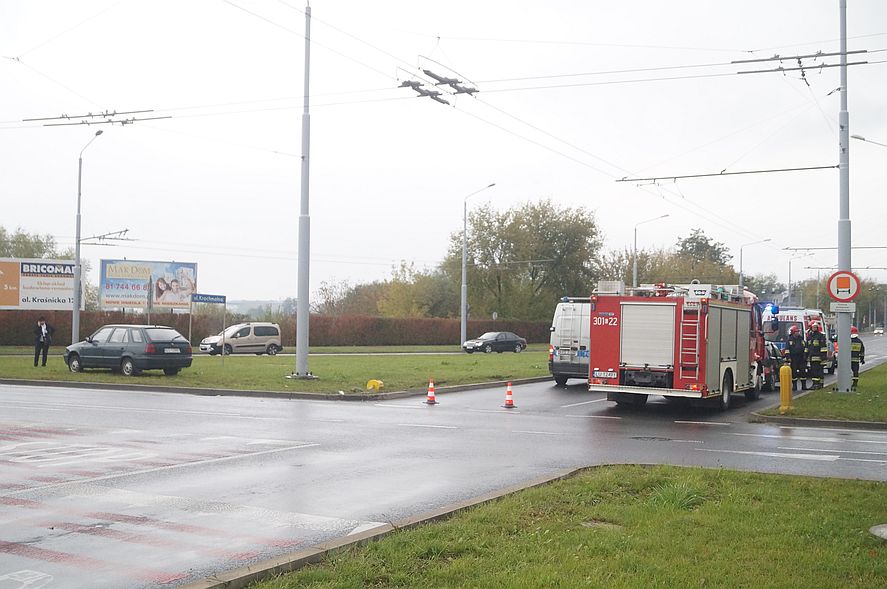 Kolejny wypadek na skrzyżowaniu ulic Krochmalnej i Diamentowej w Lublinie