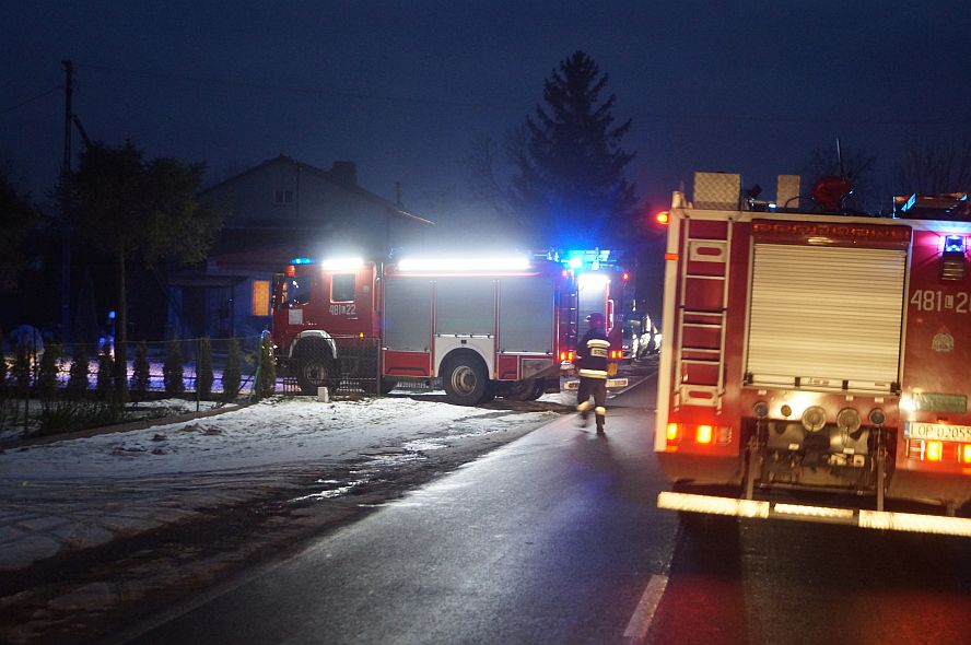 Dużo dymu mało ognia. Pożar w domu koło Opola Lubelskiego