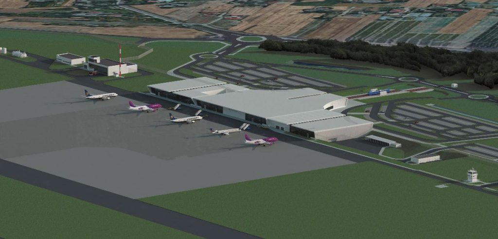 Tak po przebudowie będzie wyglądał terminal na lubelskim lotnisku (wizualizacje)