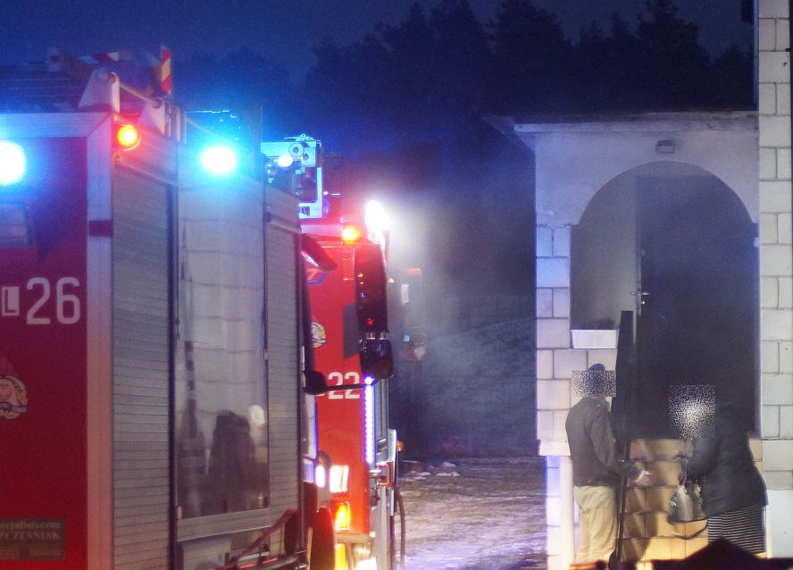 Dużo dymu mało ognia. Pożar w domu koło Opola Lubelskiego