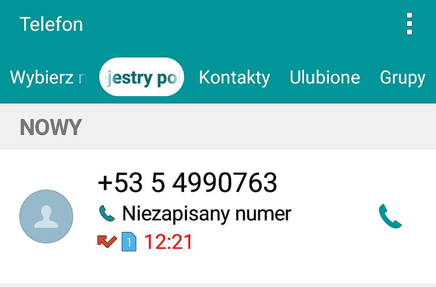 Numery połączeń telefonicznych
