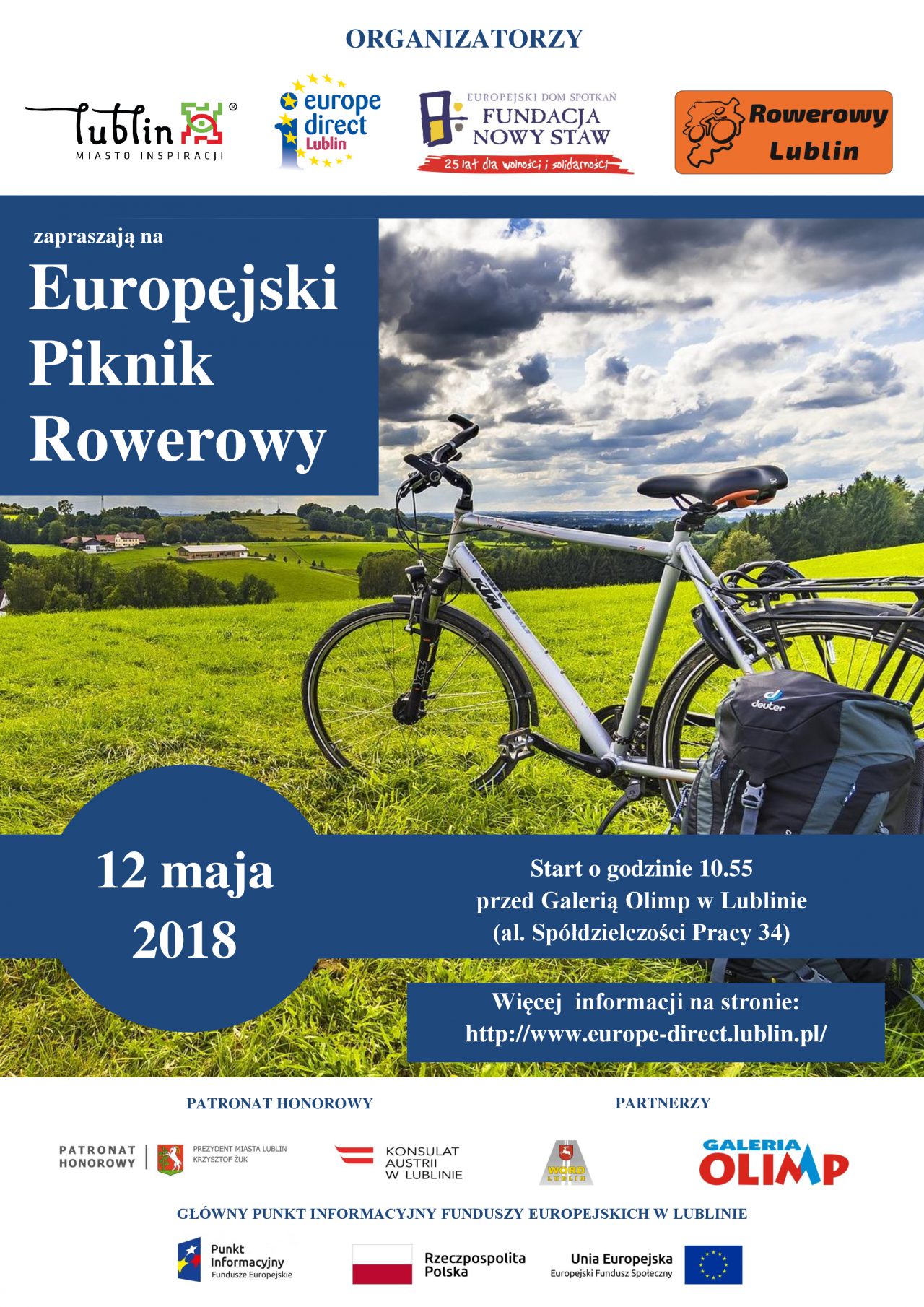 Zaproszenie Na Europejski Piknik Rowerowy Lublin112pl Wiadomości