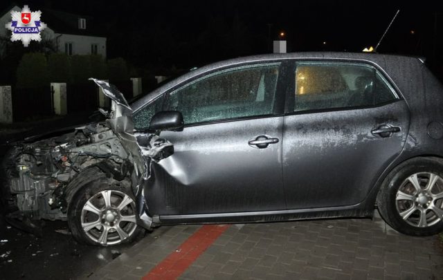 Pijany kierowca doprowadził do wypadku (zdjęcia)