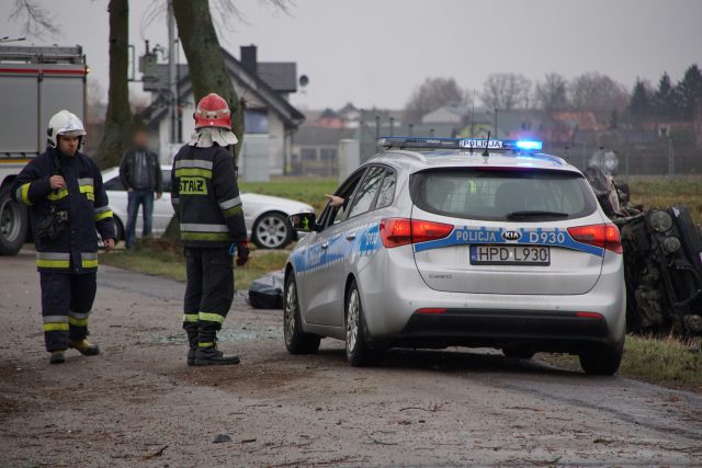 Jaguar uderzył w drzewo. Tragiczny wypadek na lokalnej drodze (zdjęcia)