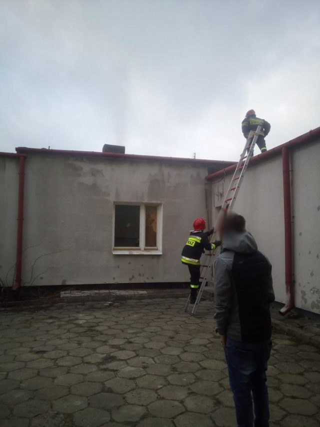 Pożar budynku mieszkalnego w Opolu Lubelskim (zdjęcia)