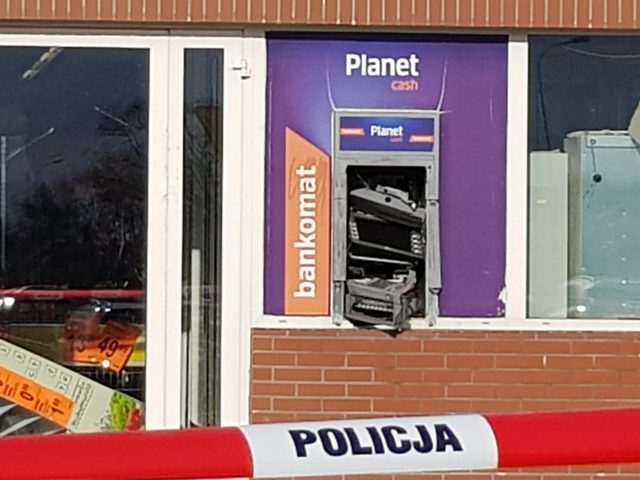Kolejny bankomat wysadzony w Lublinie (zdjęcia)
