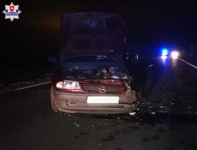 Zderzenie pięciu pojazdów w Paprotni. Dwie osoby trafiły do szpitala (zdjęcia)