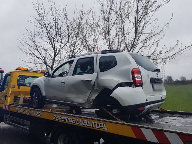 Zderzenie dacii z renaultem w Pliszczynie (zdjęcia)