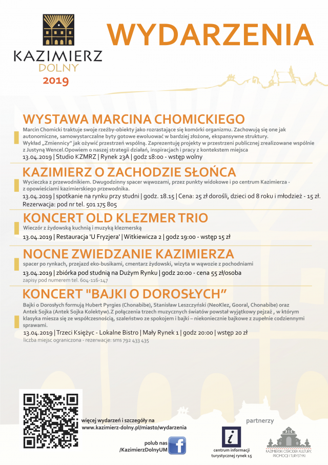 Co w weekend 12-14.04.2019 w Kazimierzu?