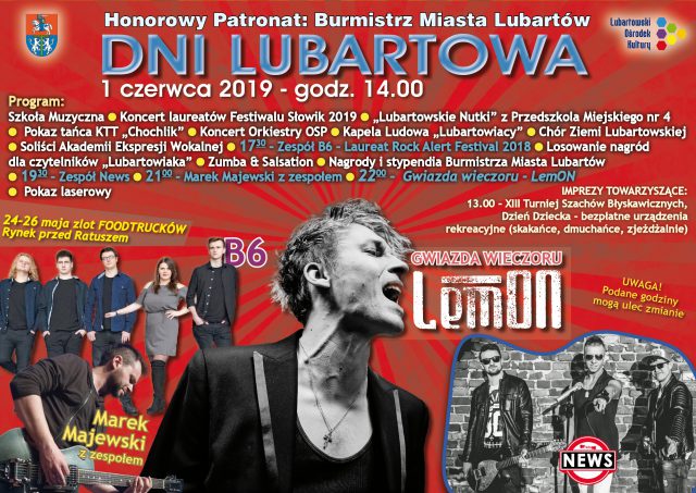 Zespół LemOn gwiazdą Dni Lubartowa. Impreza odbędzie się w najbliższy weekend