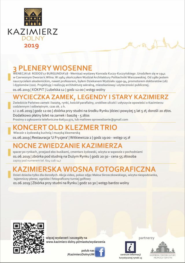 Weekend w Kazimierzu Dolnym: Kino plenerowe, Dzień Dziecka i inne wydarzenia