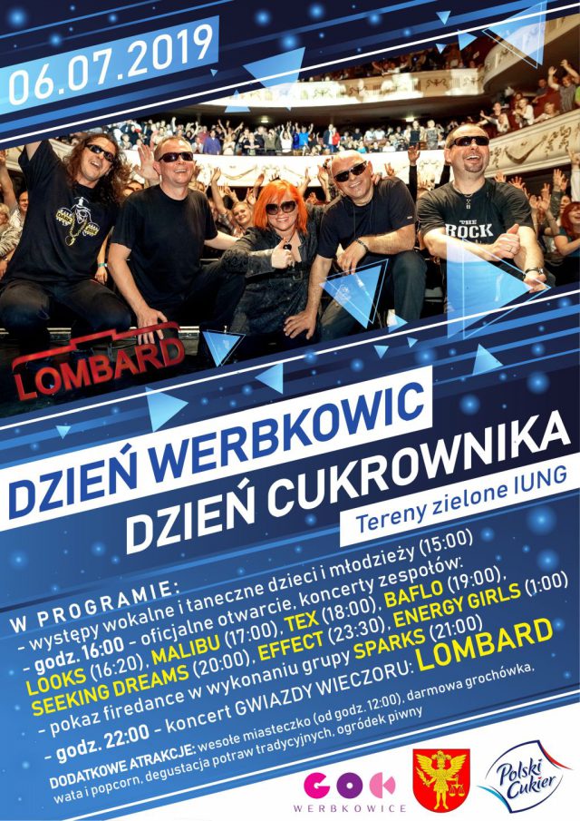Lombard zagra podczas tegorocznych Dni Cukrownika w Werbkowicach