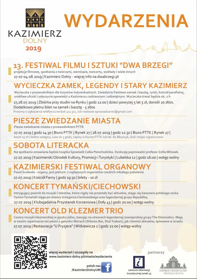 Weekend w Kazimierzu Dolnym: Dwa Brzegi, Festiwal Organowy i wycieczki