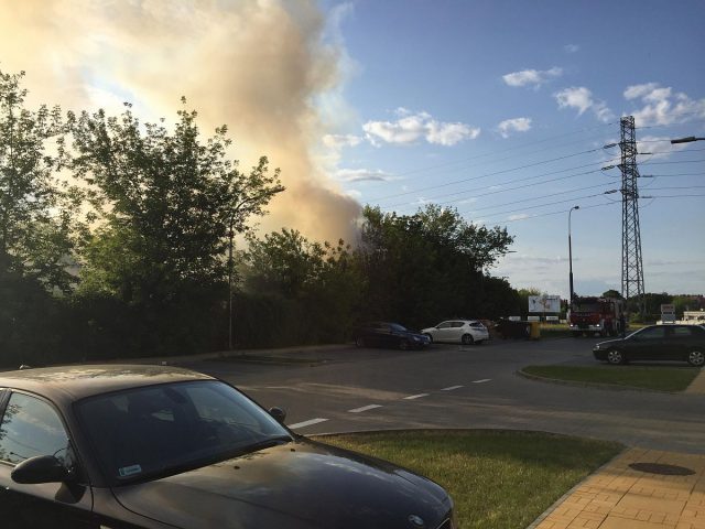 Kolejny pożar pustostanów przy ul. Nałęczowskiej w Lublinie (zdjęcia)