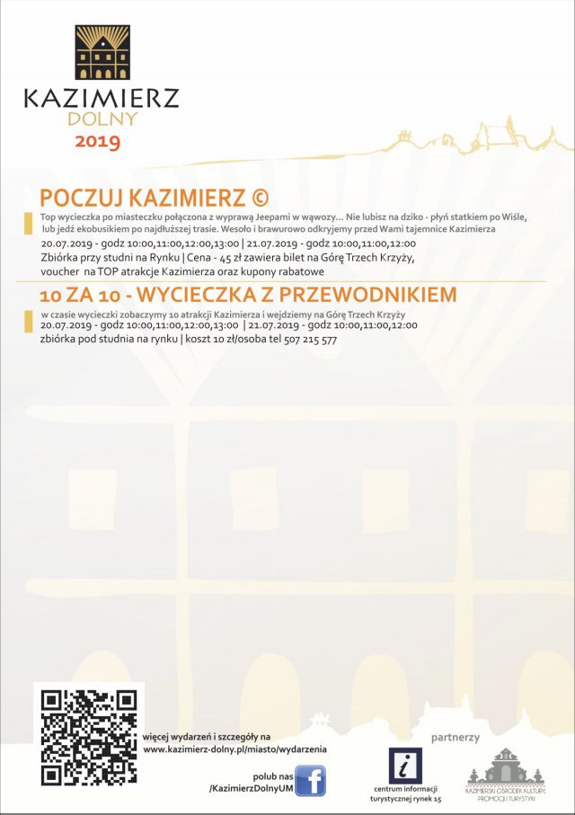 Weekend w Kazimierzu Dolnym: Wycieczki, koncerty i kino plenerowe