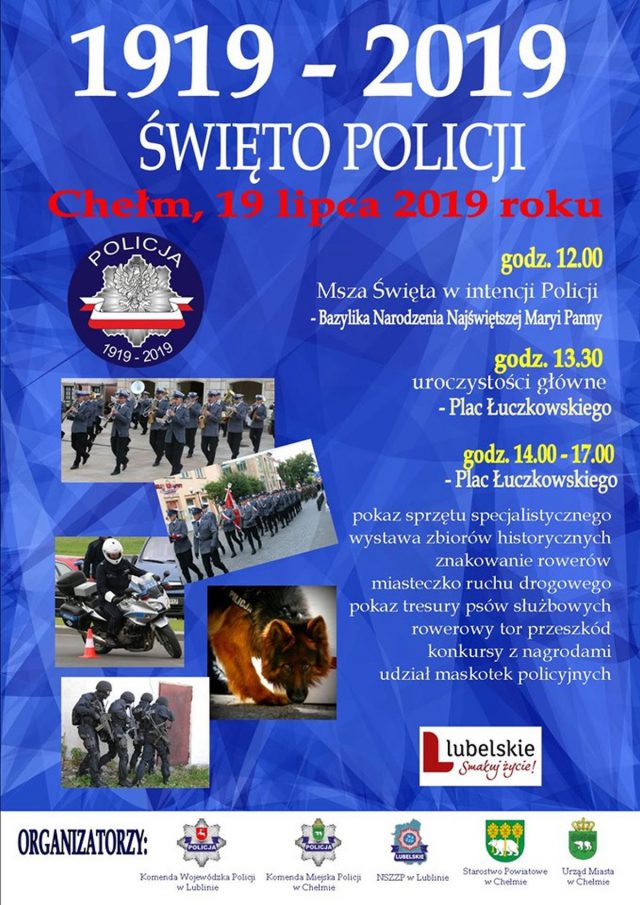 Policja będzie świętowała na pl. Łuczkowskiego w Chełmie