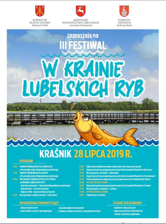 Festiwal „W krainie lubelskich ryb” odbędzie się w Kraśniku