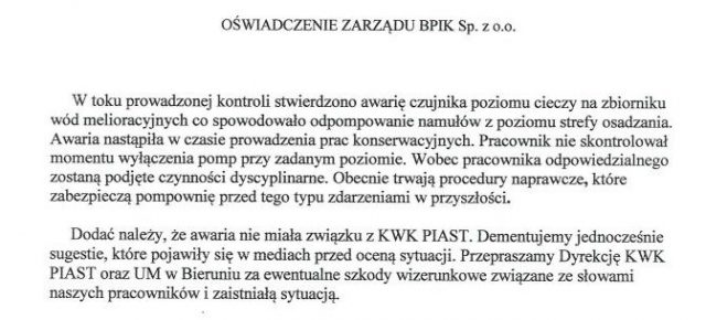 Siedzieli na rybach, w pewnym momencie zaczął wpadać do rzeki czarny potok (foto)