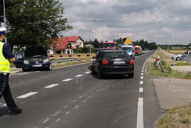 Po wypadku zablokowana trasa Lublin – Bełżyce (zdjęcia)